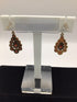 14k Gold Teardrop Garnet drop Earrings